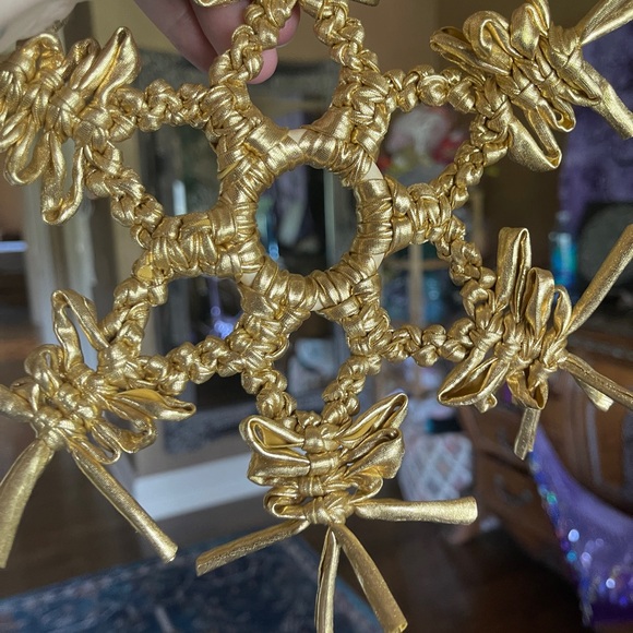 Handmade Macramé Rope Snowflake - Picture 3 of 3